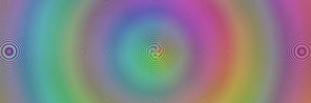 3:1 Triple Wide | 60fps Flowing Lavender Spiral Screensaver - Lime Motion Background