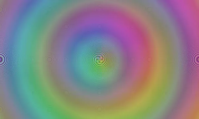 5:3 Wide | 60fps Rotating Magenta Kaleidoscope Screensaver - Emerald VJ Animation