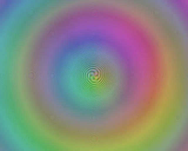 5:4 Industrial | 60fps Morphing Rose Gold Concentric Screensaver - Cyan Live Wallpaper