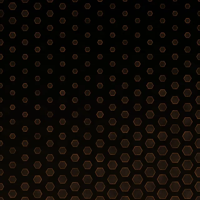 1:1 Square | Copper Hexagon Grid Expanding 60fps Screensaver VJ Animation