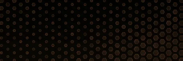 3:1 Triple Wide | Burnt Sienna Hexagon Grid Flowing 60fps Screensaver Background Edits