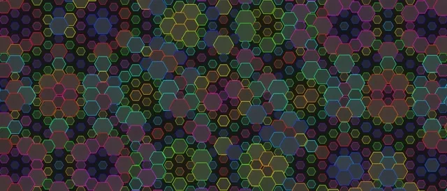 21:9 Ultrawide 60fps Hexagon Screensaver | Neon VJ Animation Background