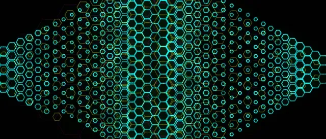 21:9 Ultrawide 60fps screensaver neon tunnel motion background cyan hex