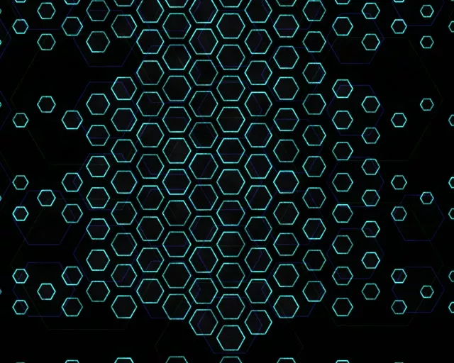 5:4 Industrial 60fps Screensaver Neon Tunnel VJ Loop Cyan Geometric
