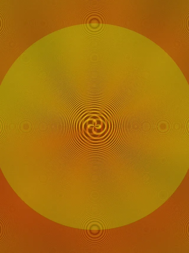 3:4 iPad Portrait 60FPS Screensaver | Hypnotic Spiral VJ Loop Yellow