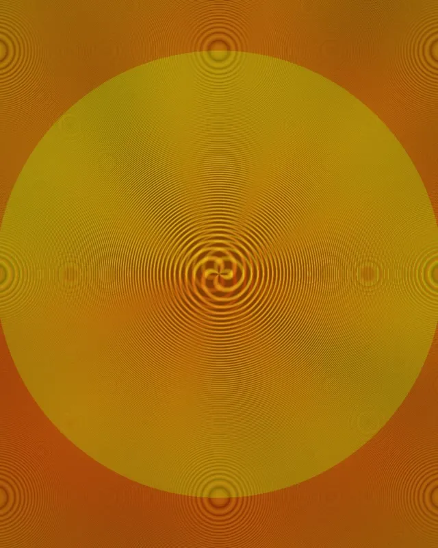 4:5 Instagram 60FPS Screensaver | Yellow Spiral Vortex VJ Loop Hypnotic