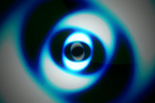 3:2 Surface 60fps Screensaver | Glowing Blue Vortex Motion VJ Animation