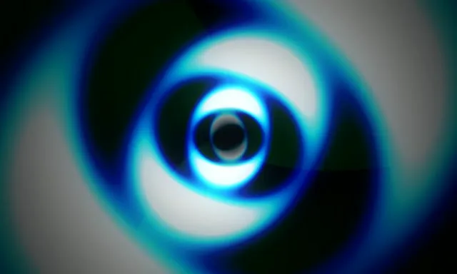 5:3 Wide 60fps Screensaver | Neon Blue Vortex VJ Loop Motion Edit