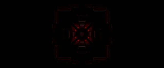 2.39:1 cinemascope neon tunnel 60fps screensaver red kaleidoscope vj loop