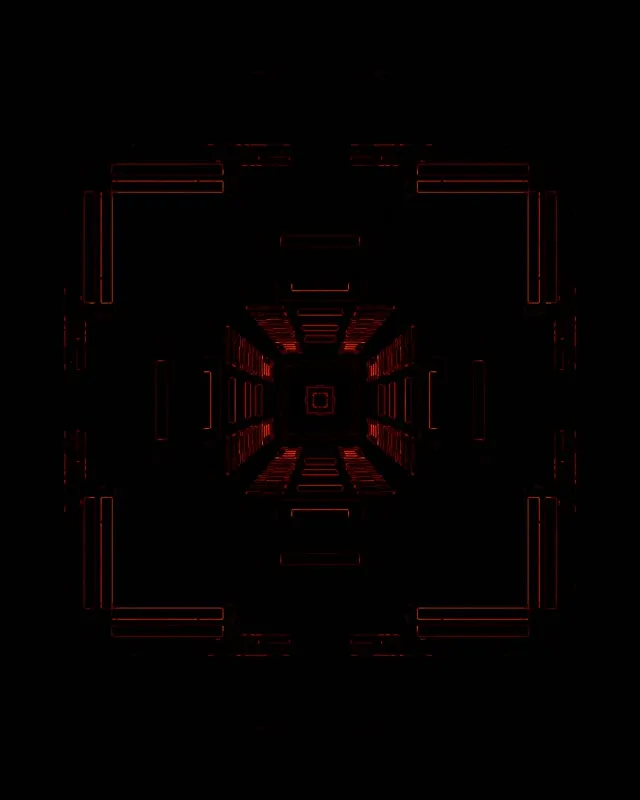 4:5 instagram neon tunnel 60fps screensaver red geometric motion background