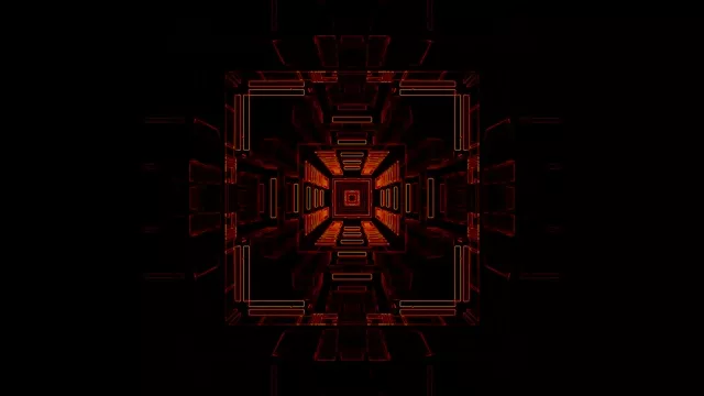 Neon Tunnel Screensaver 4K UHD 60FPS Red VJ Loop Live Wallpaper