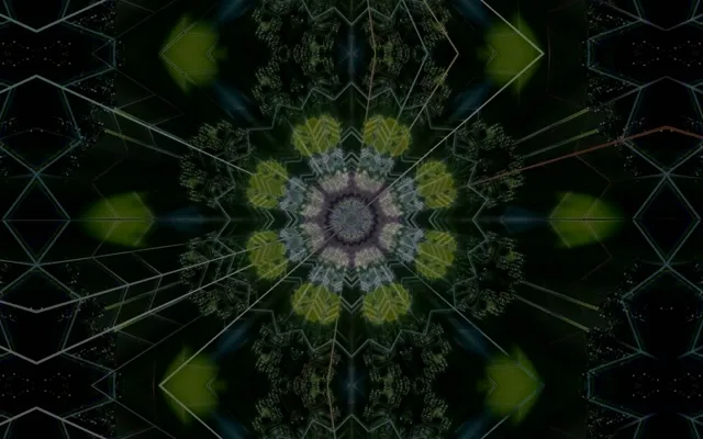 16:10 Macbook Neon Tunnel Screensaver - Spiraling Diamond Vortex 60fps VJ Loop