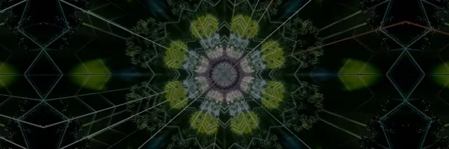Neon Tunnel Kaleidoscope VJ Loop 60fps 3:1 Screensaver