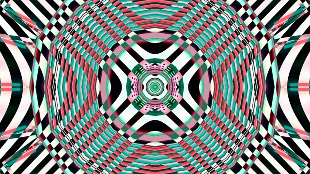 4K UHD 60fps Screensaver PC Neon Tunnel VJ Loop Pink Cyan