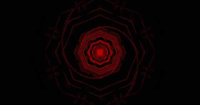 Red Neon Tunnel Screensaver 4K UHD 60fps Vj Loop PC
