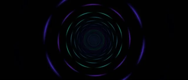 21:9 Ultrawide | 60fps Neon Spiral Screensaver Motion Background Purple Teal