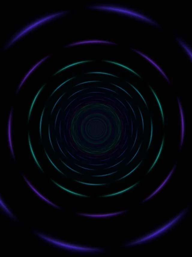 3:4 iPad Portrait | 60fps Spiral VJ Animation Neon Screensaver Purple Teal Tunnel