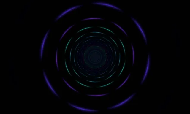 5:3 Wide | 60fps Spiral VJ Loop Neon Screensaver Hypnotic Tunnel Effect