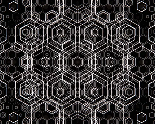 5:4 Industrial 60fps Hexagon Spiral VJ Animation Screensaver Neon