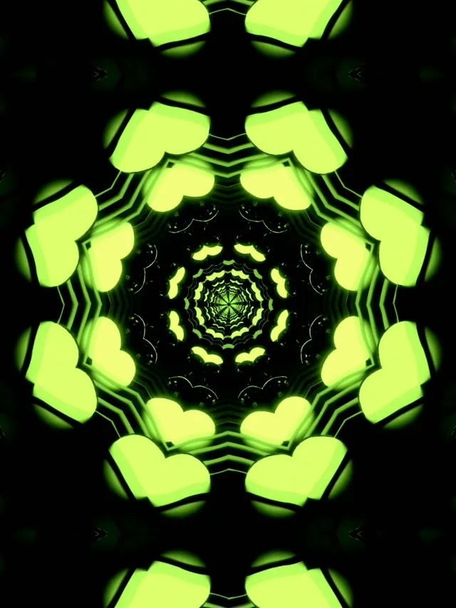 neon tunnel 3:4 ipad portrait 60fps screensaver radiant vortex vj clip