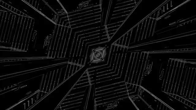 Sci-Fi Neon Tunnel Screensaver 4K UHD 60fps Vj Loop