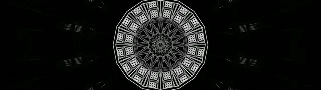 Neon Tunnel Gothic Mandala VJ Loop 32:9 Super Ultrawide 60fps Screensaver