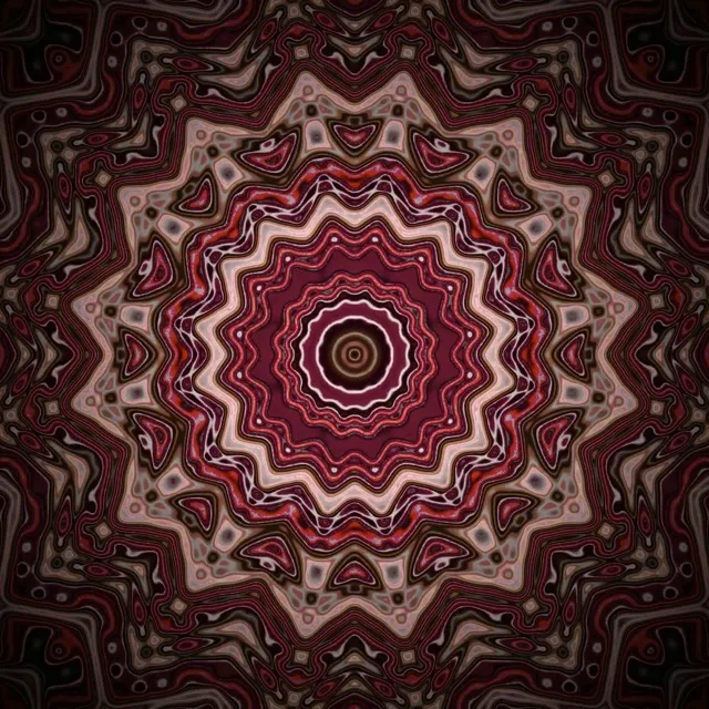 Neon Tunnel Fractal Star Vortex VJ Loop 1:1 Square 60fps Screensaver