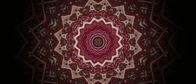 Neon Tunnel Fractal Star Mandala Vj Loop 21:9 Ultrawide 60fps Screensaver