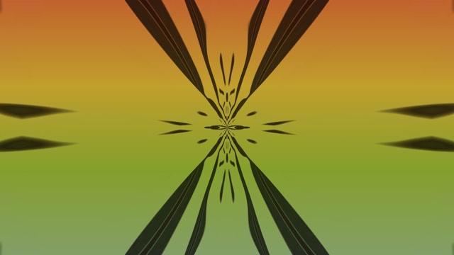 Neon Tunnel Green Orange Mandala Screensaver 4k UHD 60fps VJ Loop