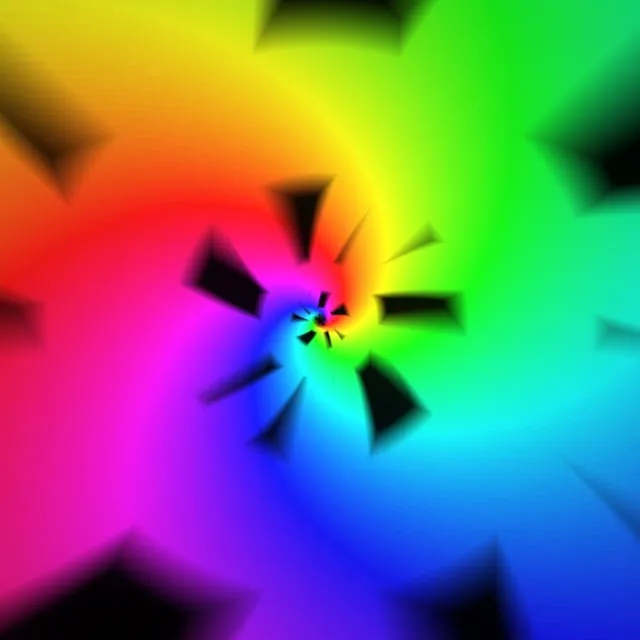 1:1 Square | 60fps Rainbow Kaleidoscope Screensaver | Live Wallpaper Neon