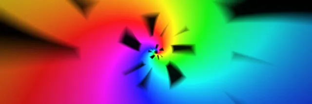 3:1 Triple Wide | 60fps Rainbow Vortex Screensaver | VJ Animation Neon Tunnel