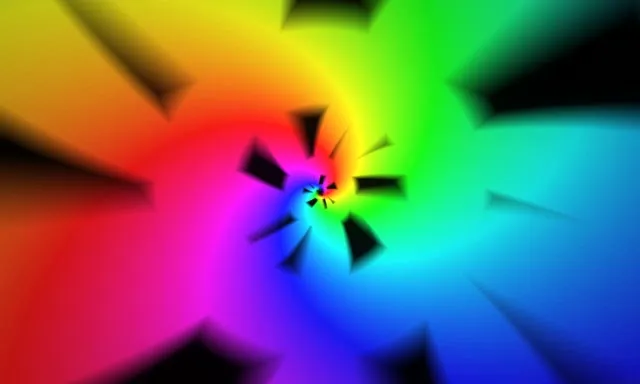 5:3 Wide | 60fps Neon Spiral Screensaver | Background for Edits Colorful Loop