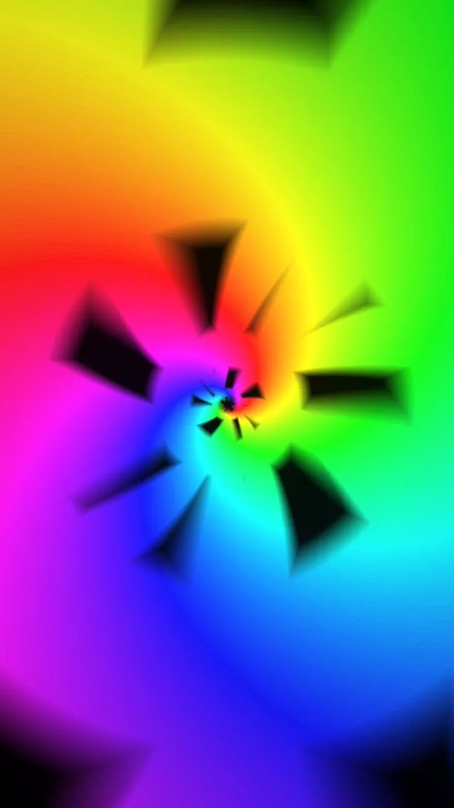 9:16 Reels | 60fps Neon Spiral Screensaver | VJ Loop Animation Colorful