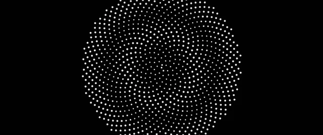 2.39:1 Cinemascope 60fps - Hexagon VJ Animation Background White Particles