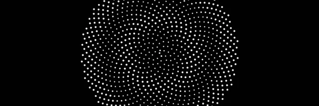 3:1 Triple Wide 60fps Screensaver - Hexagon VJ Loop White Dots Neon