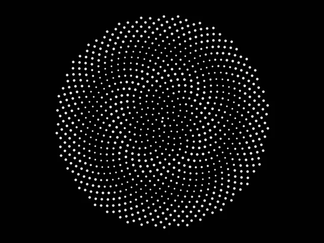 4:3 Classic 60fps Screensaver - Hexagon Neon VJ Loop White Particles