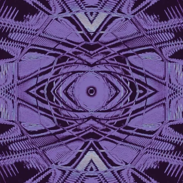 1:1 Square 60fps screensaver neon tunnel purple mandala vj animation