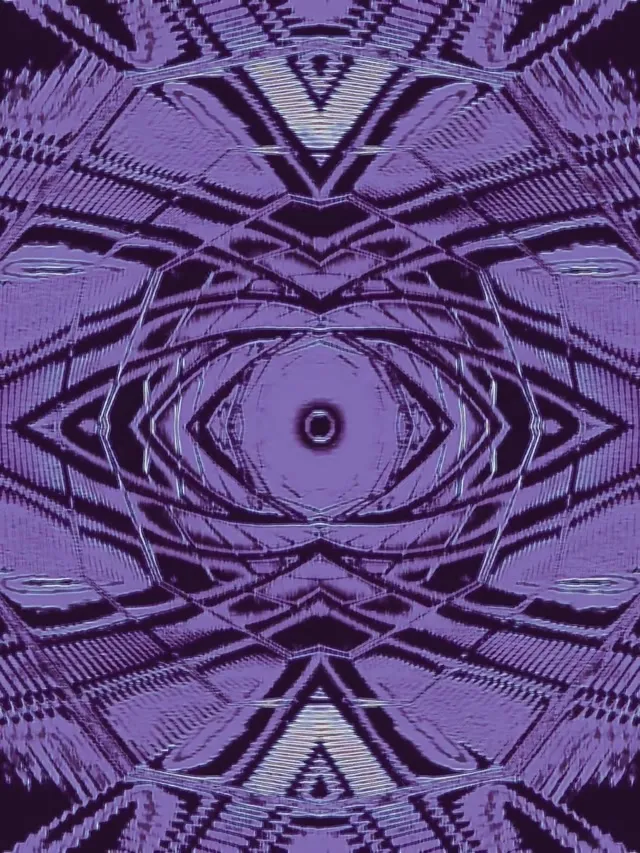 3:4 iPad Portrait 60fps screensaver neon tunnel violet geometric eye vj
