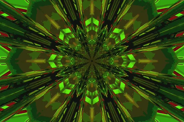 neon tunnel 3:2 surface 60fps screensaver lime vj animation kaleidoscope