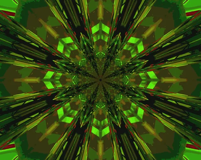 neon tunnel 5:4 industrial 60fps screensaver green vj animation crystalline