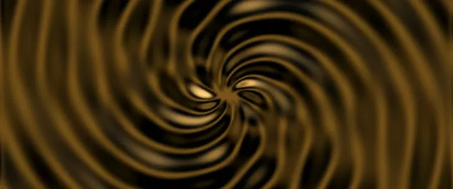 2.39:1 Cinemascope 60fps Screensaver Neon Tunnel Background for Edits Gold