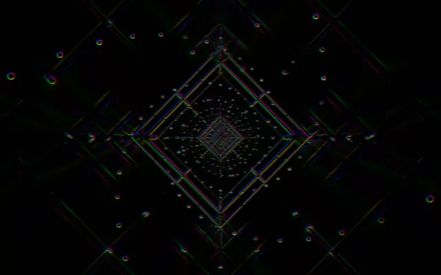 16:10 MacBook neon tunnel 60fps screensaver vj loop golden shimmer