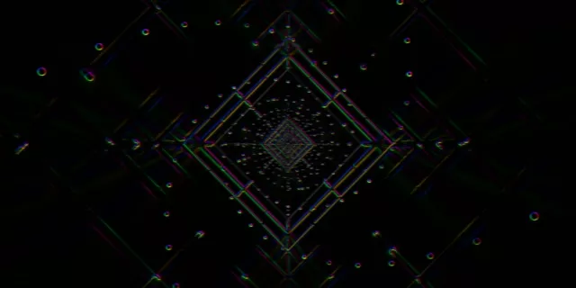 2:1 Univisium neon tunnel 60fps screensaver live wallpaper red glow