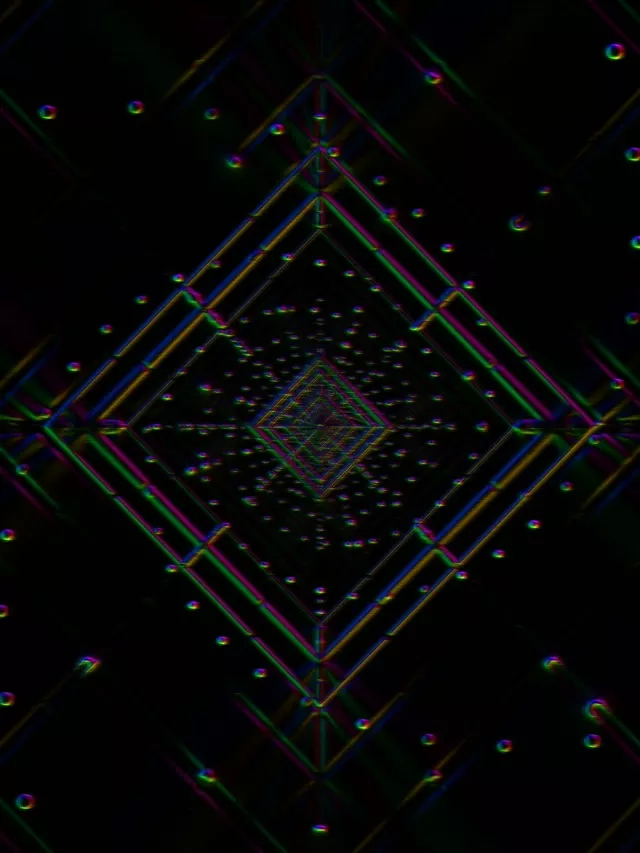 3:4 iPad Portrait neon tunnel 60fps screensaver live wallpaper red star