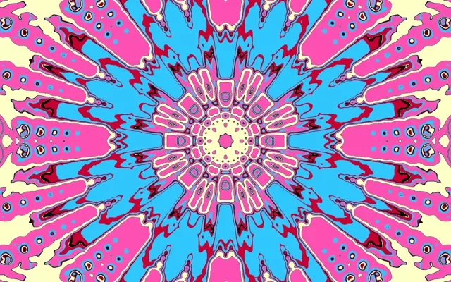 16:10 MacBook neon tunnel 60fps screensaver vj loop pink diamond pulsating