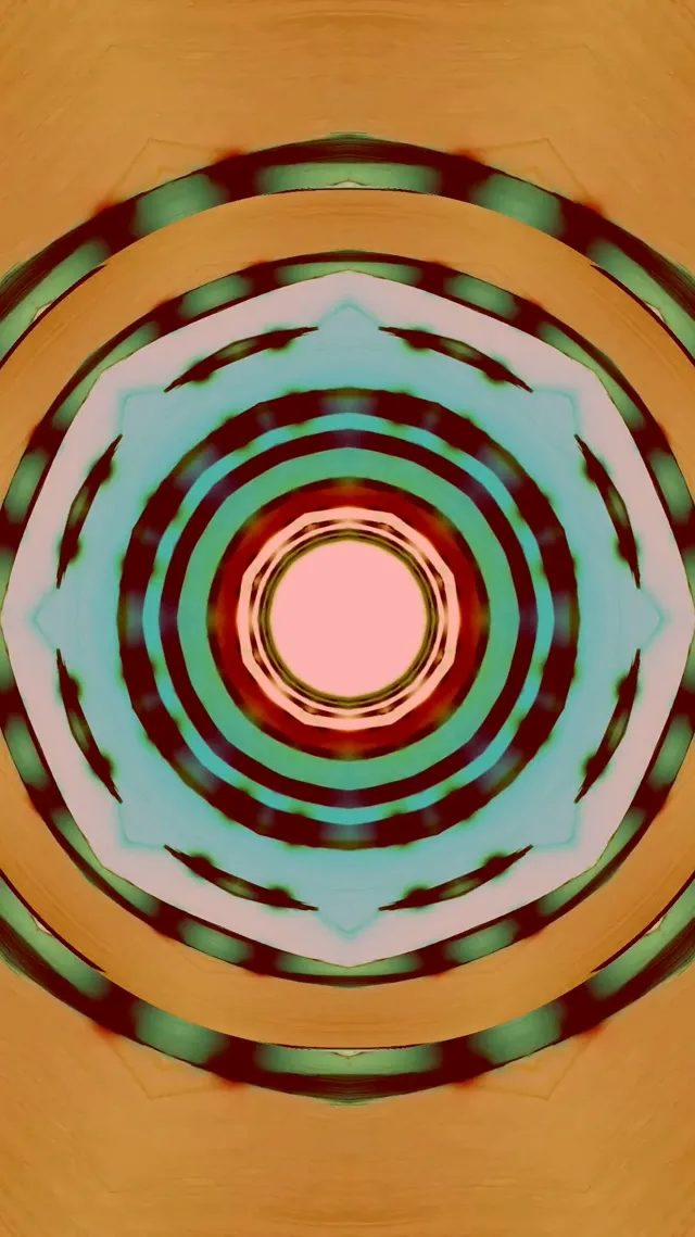 Neon Tunnel Radial Rings Screensaver 9:16 Reels 60fps Vj Loop