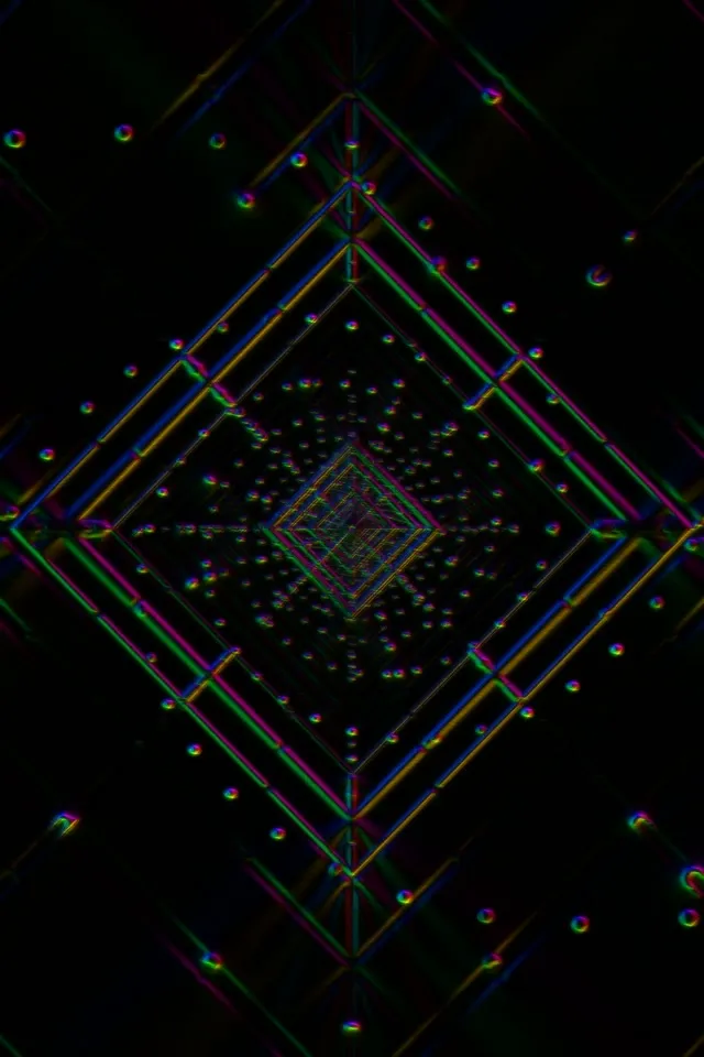 neon tunnel 2:3 photo portrait 60fps screensaver vj loop gold silk swirl