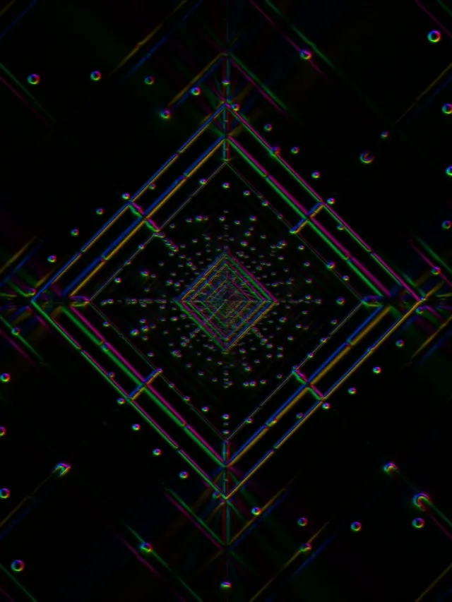 neon tunnel 3:4 ipad portrait 60fps screensaver live wallpaper red kaleidoscope