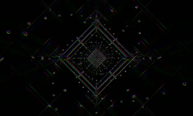neon tunnel 5:3 wide 60fps screensaver vj animation purple geometric burst