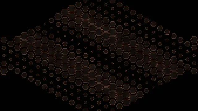 4K UHD 60fps Neon Tunnel VJ Loop Orange Hexagons